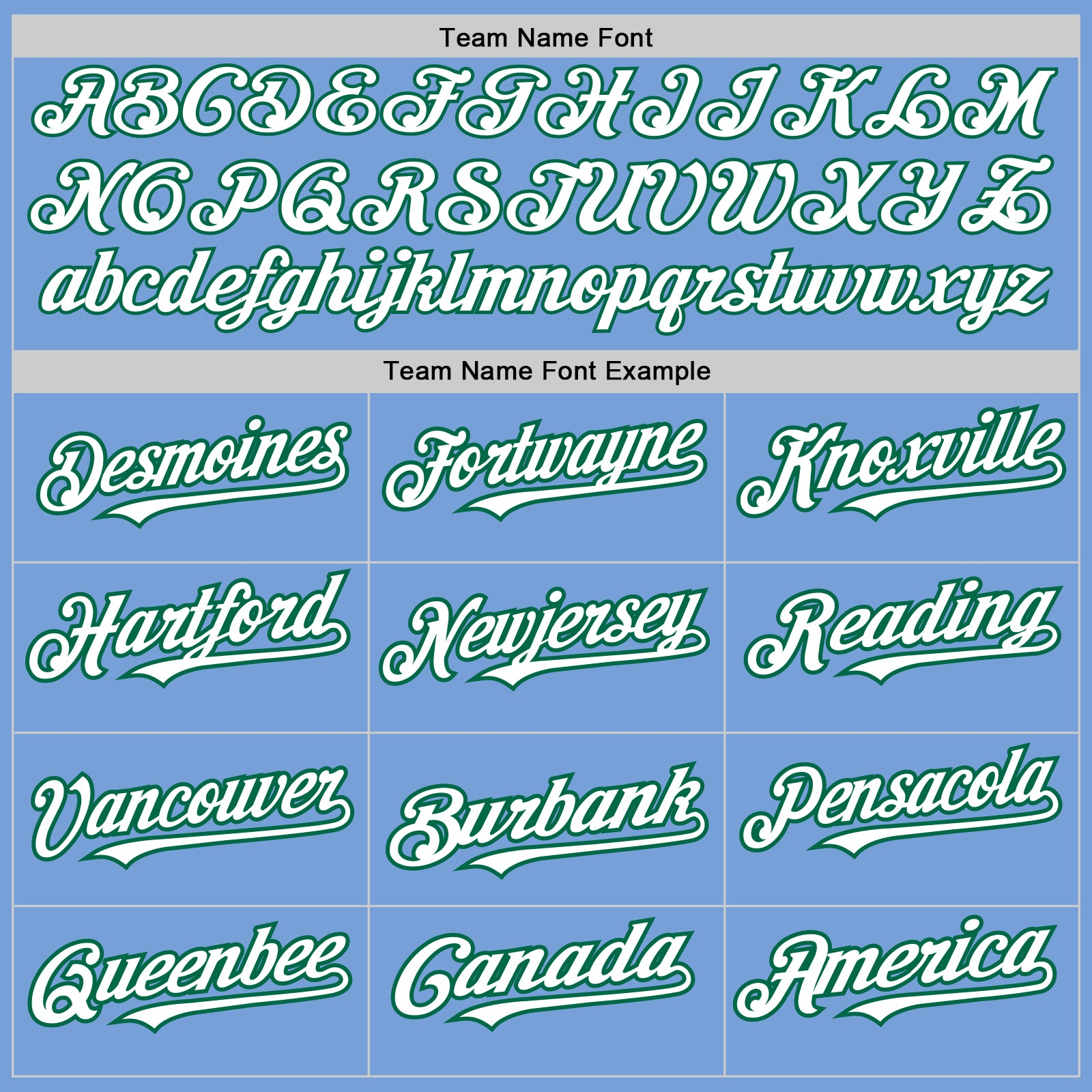 Custom Light Blue Kelly Green Pinstripe White Two-Button Unisex Softball Jersey