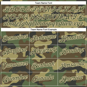 Custom Camo Olive-City Cream Performance Salute To Service T-Shirt