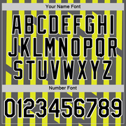 Custom Steel Gray Black-Neon Yellow 3D Esports Performance T-Shirt