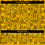 Custom Gold Black 3D Pattern Design Tiger Performance T-Shirt