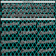 Custom Black Aqua-White 3D Esports Performance T-Shirt