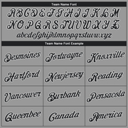 Custom Gray Black-White Performance T-Shirt