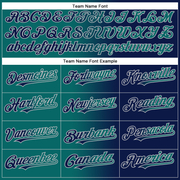Custom Navy Teal-Gray Gradient Fashion Two-Button Unisex Softball Jersey