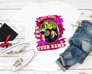 Custom White Red 3D Graduation Performance T-Shirt