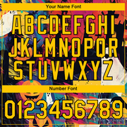 Custom Pink Gold-Black 3D Halloween Performance T-Shirt