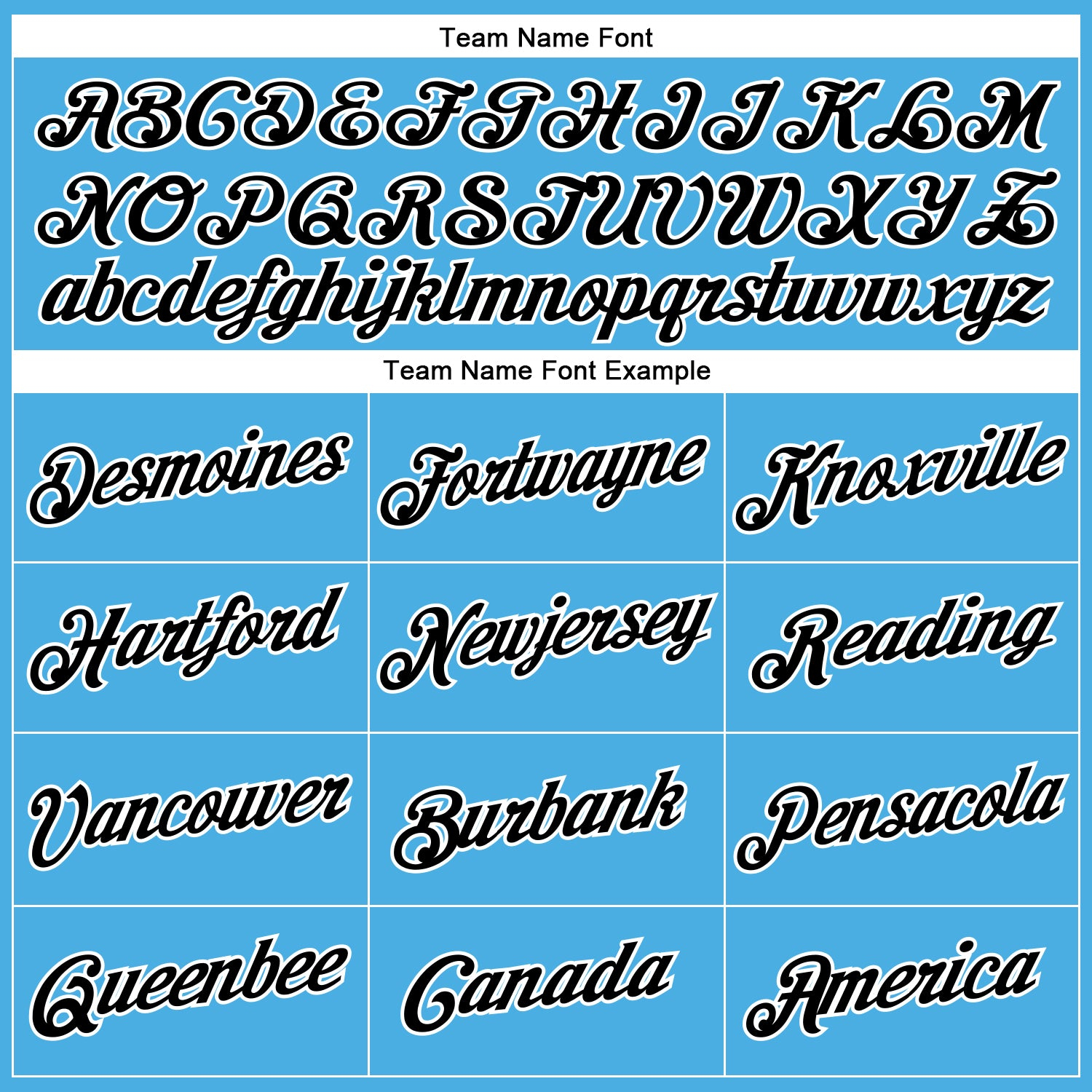 Custom Sky Blue Black-White Performance T-Shirt