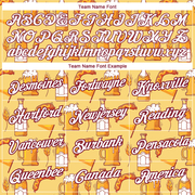 Custom Yellow White-Crimson 3D Pattern Design Oktoberfest Beer Festival Performance T-Shirt