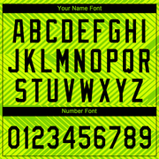 Custom Neon Green Black 3D Pattern Two-Button Unisex Softball Jersey