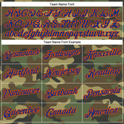 Custom Camo Royal-Orange Performance Salute To Service T-Shirt