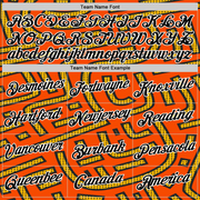 Custom Orange Black-Gold 3D Esports Performance T-Shirt