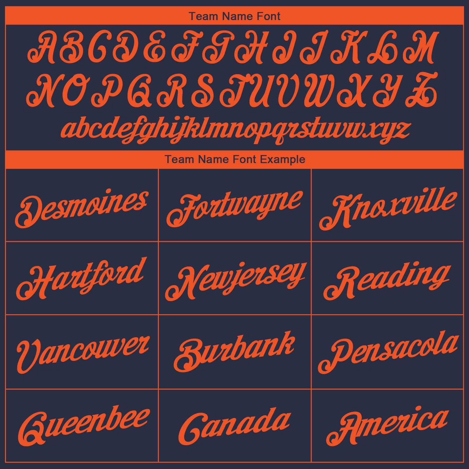 Custom Navy Orange Performance T-Shirt