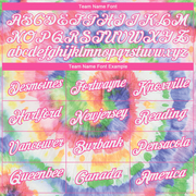 Custom Tie Dye White-Pink 3D Performance T-Shirt