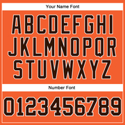 Custom Orange Brown-White Long Sleeve Performance T-Shirt