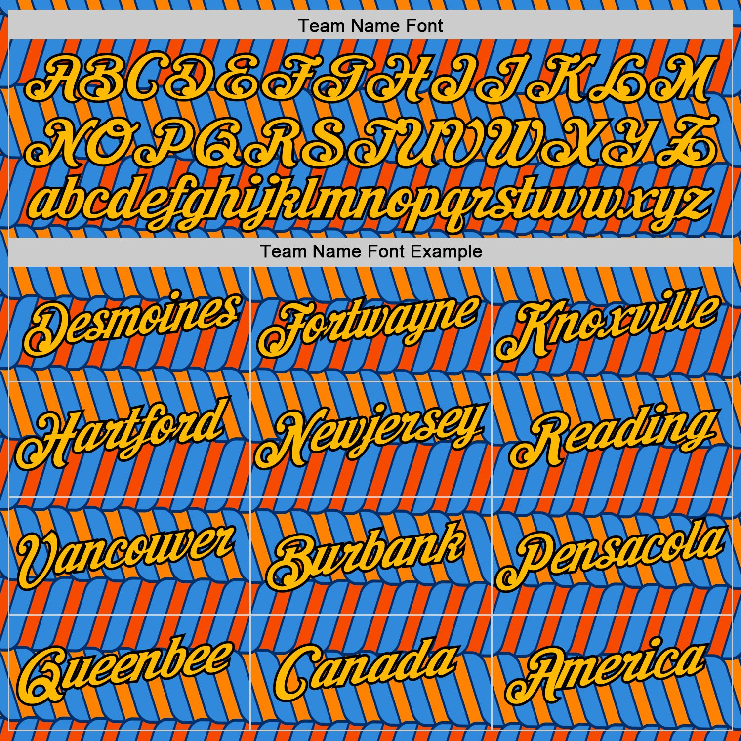 Custom Powder Blue Orange US Navy Blue-Black 3D Esports Performance T-Shirt