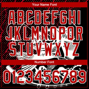 Custom Black Red-White 3D Pattern Design Fishing Performance T-Shirt