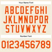 Custom Cream Orange Performance T-Shirt