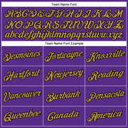 Custom Purple Old Gold-Black Performance T-Shirt