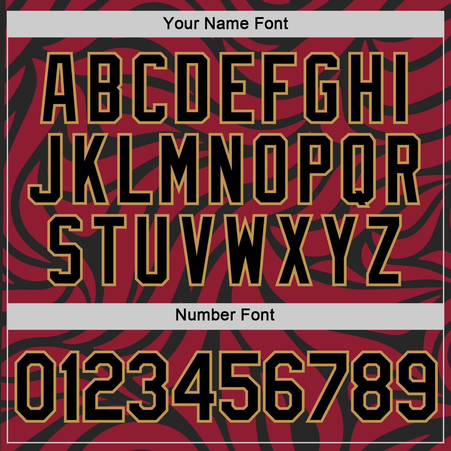 Custom Crimson Black-Old Gold 3D Esports Performance T-Shirt