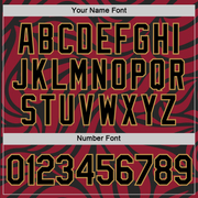 Custom Crimson Black-Old Gold 3D Esports Performance T-Shirt