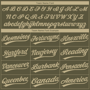 Custom Olive Vegas Gold-Camo 3D Pattern Salute To Service Two-Button Unisex Softball Jersey