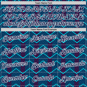 Custom Navy Ice Blue-Red 3D Esports Performance T-Shirt