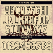 Custom Cream Black 3D Pattern Design Cowboy Performance T-Shirt