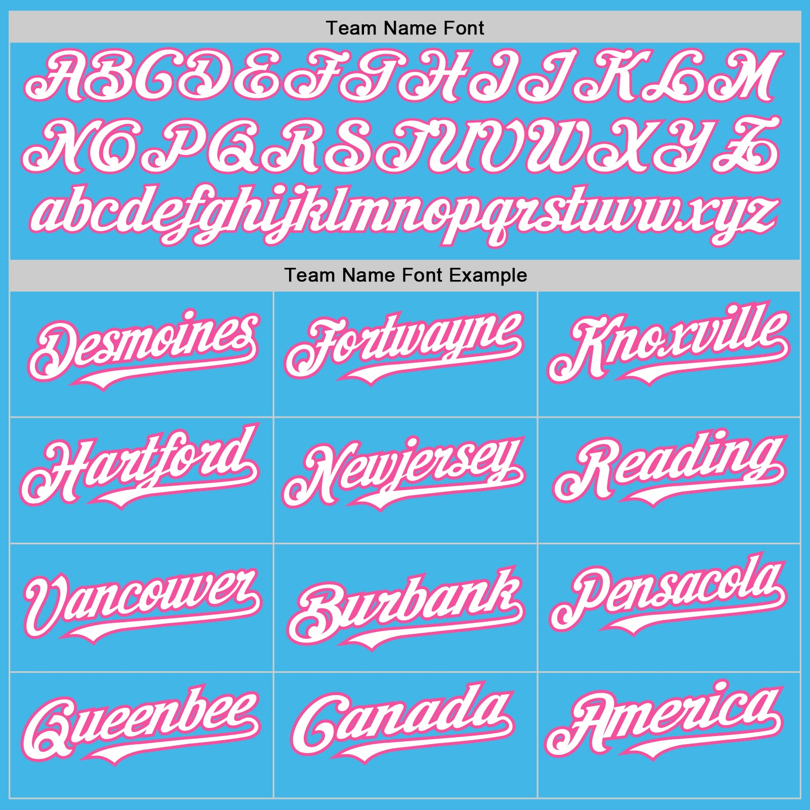 Custom Sky Blue Pink Pinstripe White Two-Button Unisex Softball Jersey