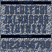 Custom Blue Black 3D Pattern Floral Design Performance T-Shirt