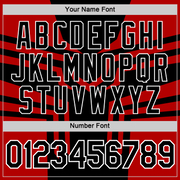 Custom Black Red-White 3D Esports Performance T-Shirt