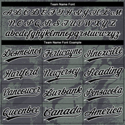 Custom Olive Black-White 3D Pattern Salute To Service Two-Button Unisex Softball Jersey