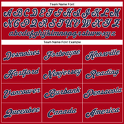 Custom Red Navy-White Performance T-Shirt