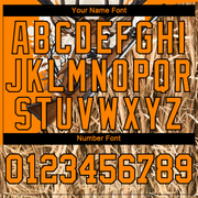 Custom Bay Orange Black 3D Animal Deer Hunting Tool Gun Long Sleeve Performance T-Shirt