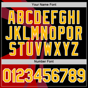 Custom Black Gold-Red 3D Esports Performance T-Shirt