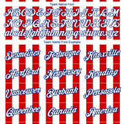 Custom Red White-Royal 3D American Flag Patriotic Performance T-Shirt