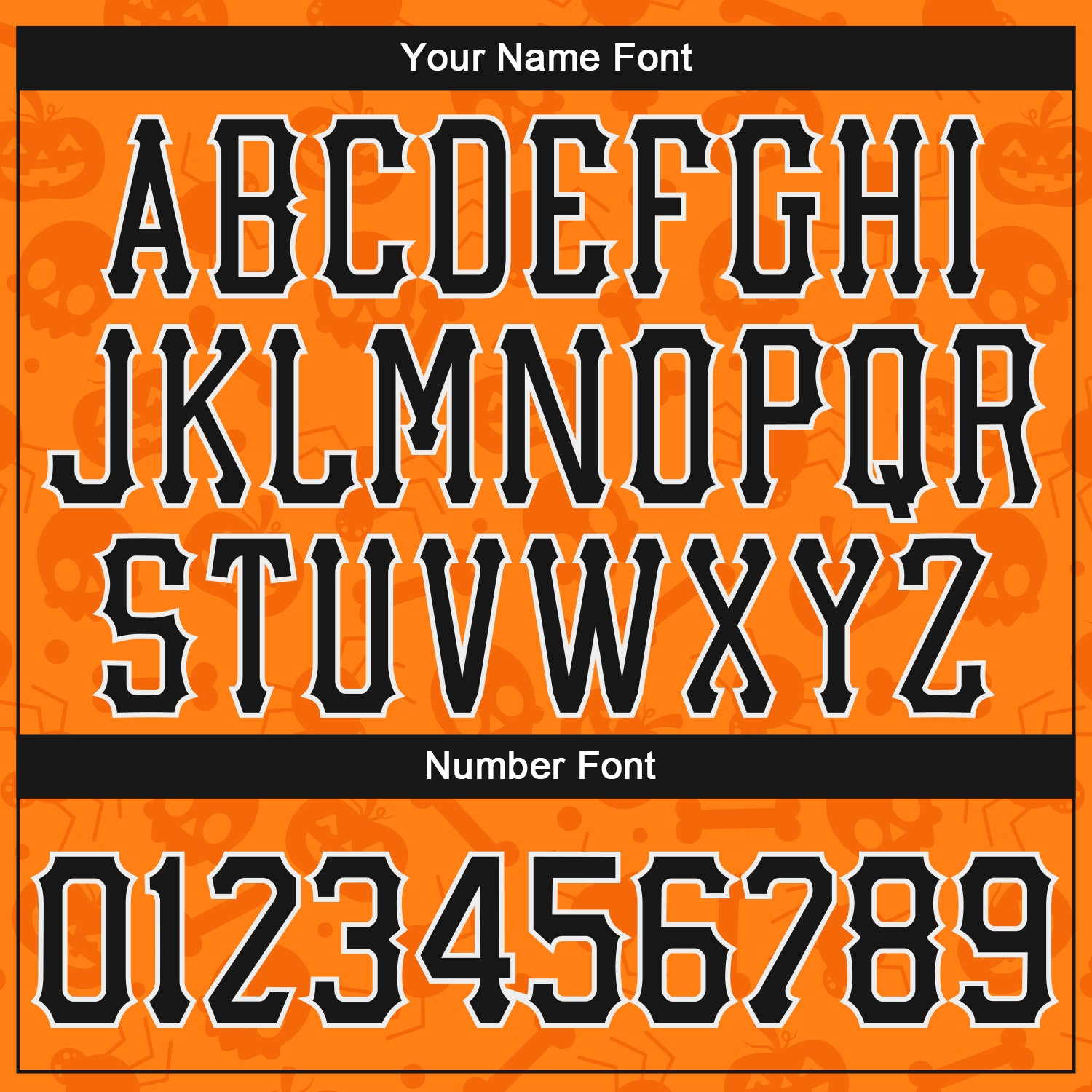 Custom 3D Pattern Halloween Pumpkins Skulls Candies Spiders Long Sleeve Performance T-Shirt