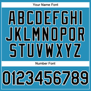 Custom Panther Blue Black-White Performance T-Shirt