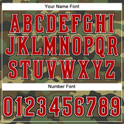 Custom Camo Red-Black Performance Salute To Service T-Shirt