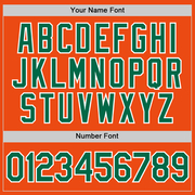 Custom Orange Kelly Green-White Performance T-Shirt