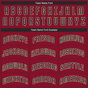 Custom Crimson Black-City Cream Performance T-Shirt