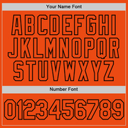 Custom Orange Orange-Black Performance T-Shirt