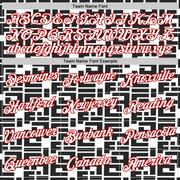 Custom White Black-Red 3D Esports Performance T-Shirt