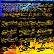 Custom Figure Black Gold-Royal 3D Pattern Two-Button Unisex Softball Jersey