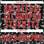 Custom Black Red-White 3D Pattern Design Eagle Performance T-Shirt