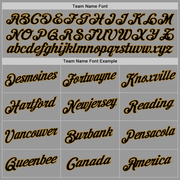 Custom Gray Black-Old Gold Performance T-Shirt