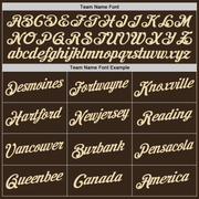 Custom Brown Cream-Gold Performance T-Shirt