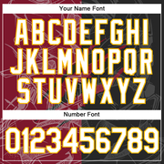 Custom Graffiti Pattern Black Crimson-Gold Scratch 3D Performance T-Shirt