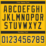 Custom Gold Black-White Performance T-Shirt