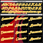 Custom Black Gold-Red 3D Esports Performance T-Shirt