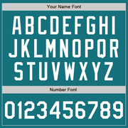 Custom Teal White Two-Button Unisex Softball Jersey