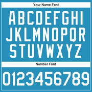 Custom Panther Blue White Performance T-Shirt